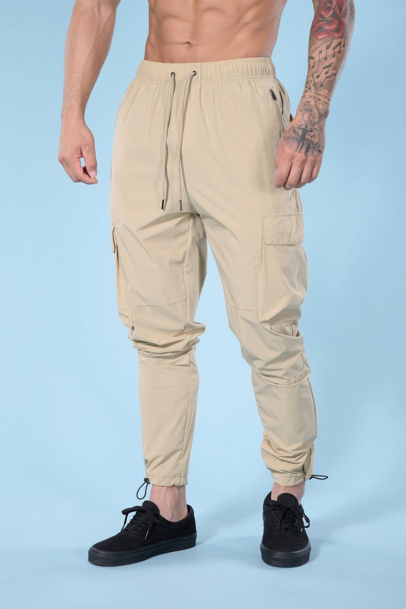 YoungLA 218 Travel Cargo Joggers Tan | 7582310-DH