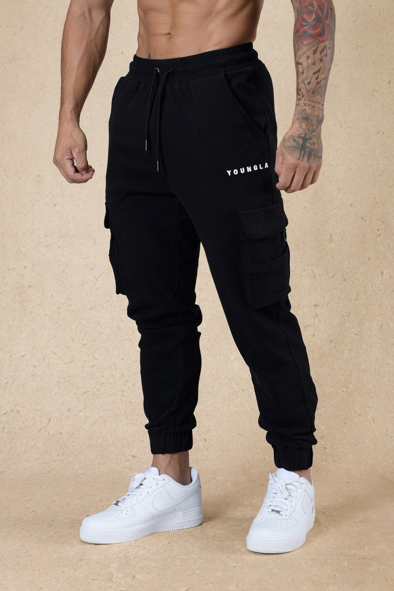 YoungLA 240 Cloud Rambo Joggers Zwart | 4398016-WD
