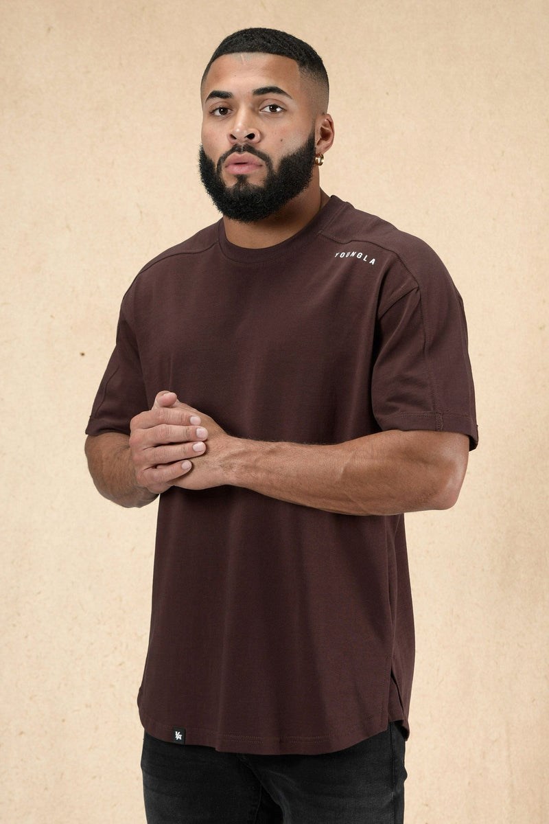 YoungLA 404 Offset Shortsleeves Chocola | 6351804-LP