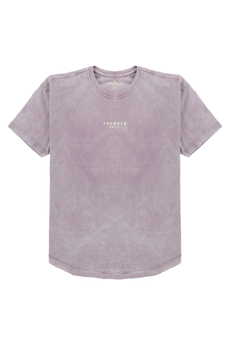 YoungLA 405 Tee Wavy Collecties Lavendel Lichtturkoois | 0712839-AH