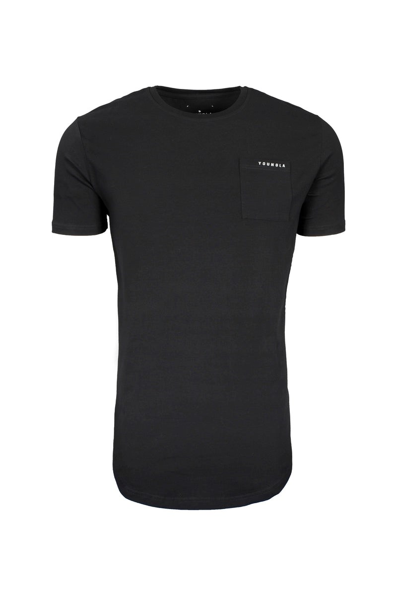 YoungLA 406 Perfect Pocket Tee Zwart | 9310724-IK