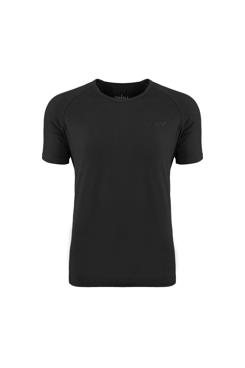 YoungLA 422 Fitted Delt Tee Zwart | 6908324-YV