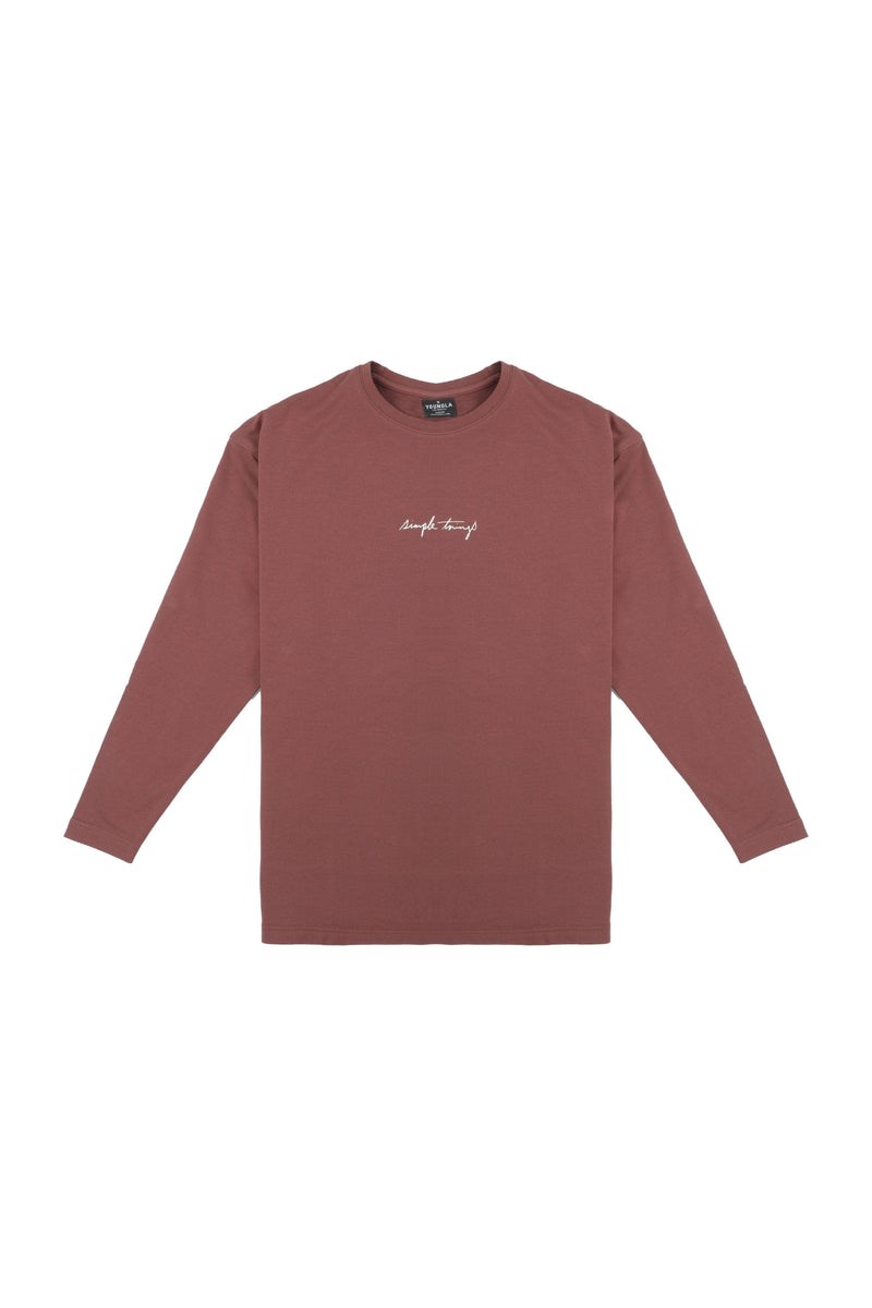 YoungLA 427 Simple Things Long Sleeve Shirt Bruin | 5039287-IV