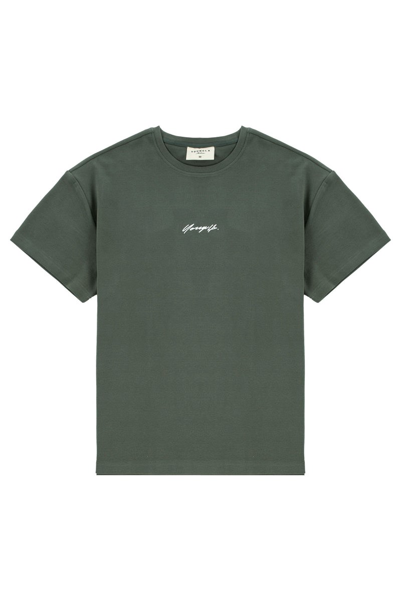 YoungLA 430 Oversized Cloud Foam Tee Groen | 5160437-DY