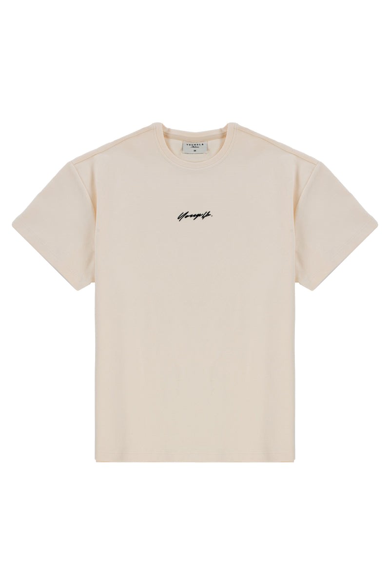 YoungLA 430 Oversized Cloud Foam Tee Off-White | 0784561-AE