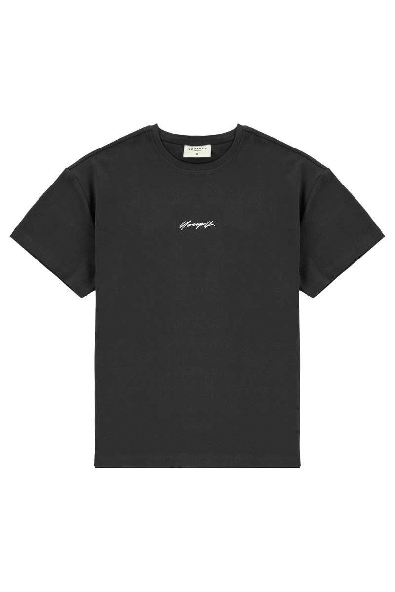 YoungLA 430 Oversized Cloud Foam Tee Zwart | 1027945-BA