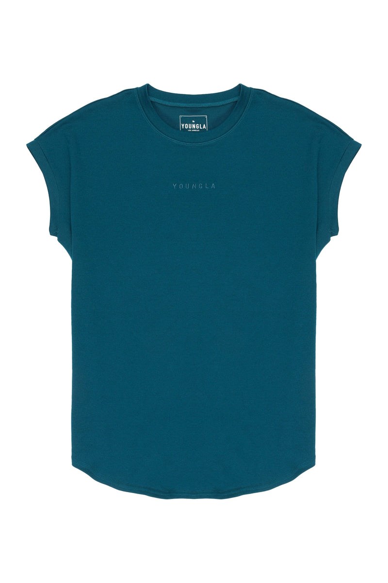 YoungLA 446 Rambo Tees Teal | 2375641-QI