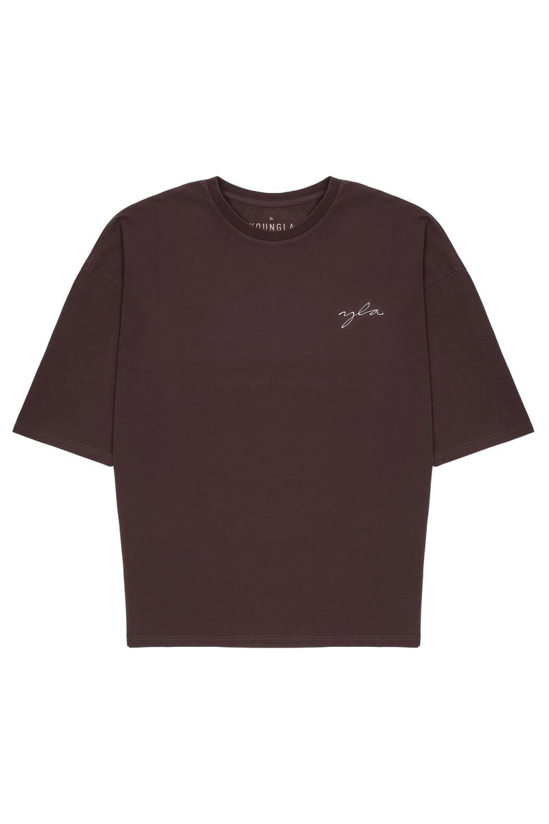 YoungLA 464 Skyline Super Sized Tees Lichtturkoois | 5897620-TN