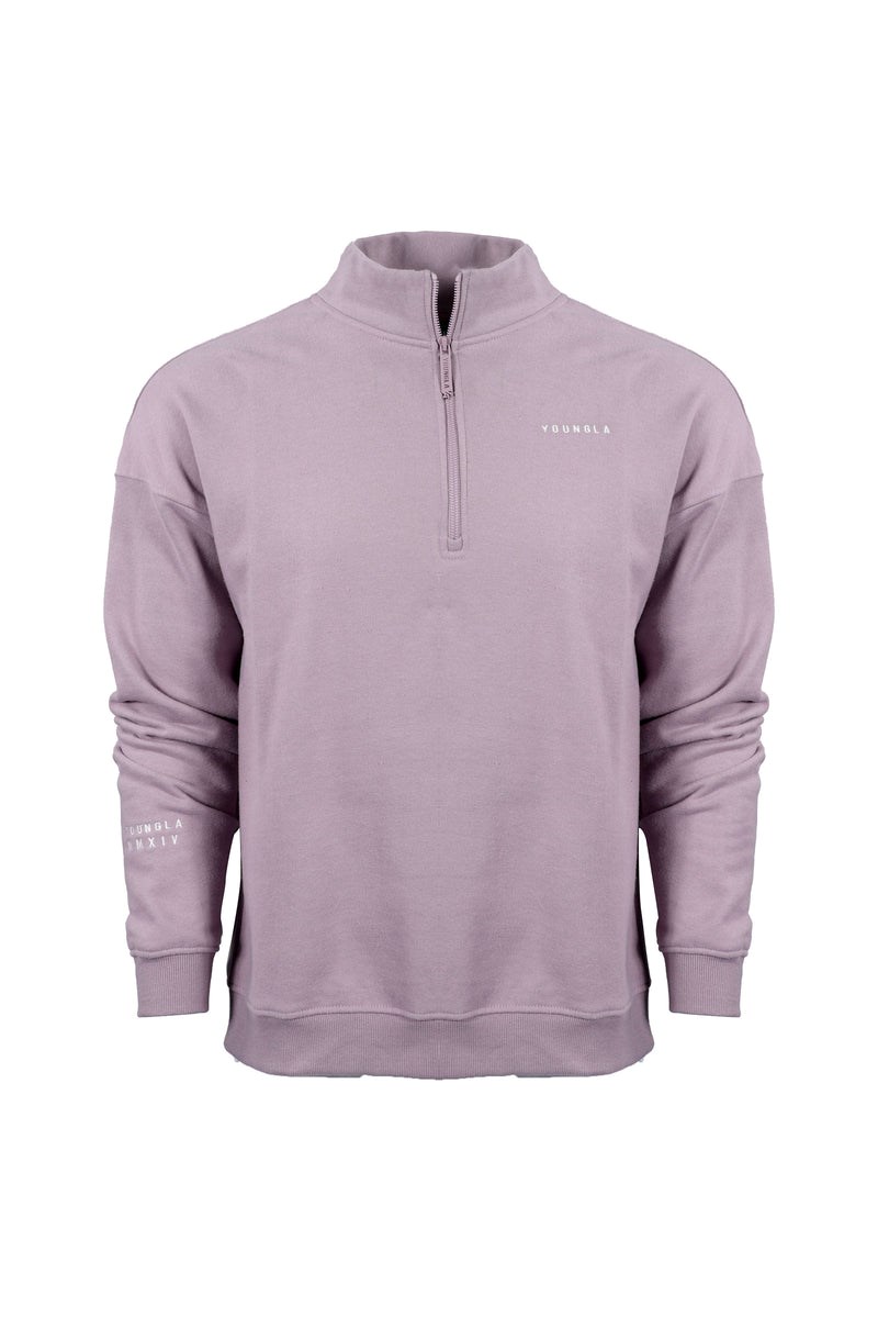 YoungLA 516 Alumni Quarter Zips Lavendel | 2653789-GY