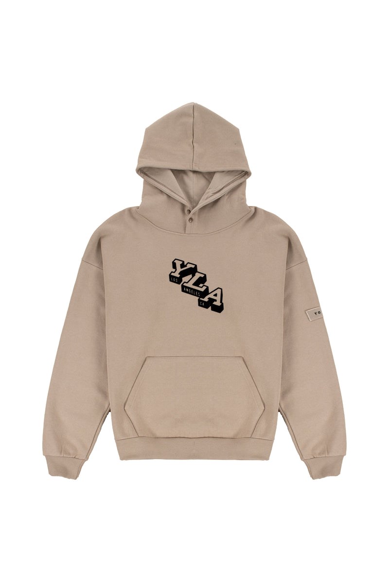 YoungLA 551 Campus Hoodies Latte | 8516394-XJ