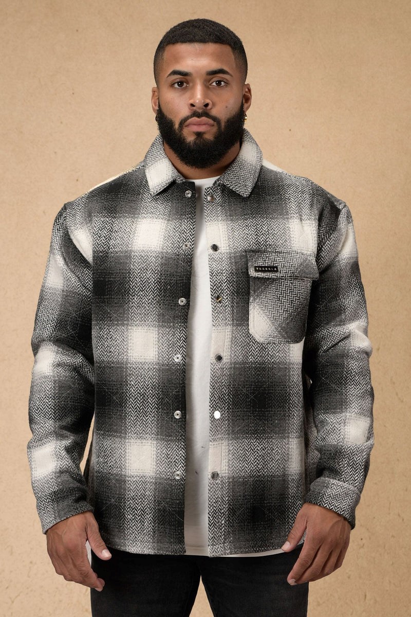 YoungLA 556 High Profile Flannel Jacket Zwart | 2674318-OJ