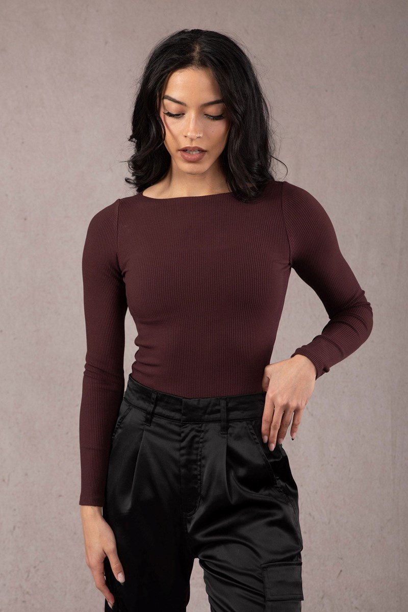 YoungLA W420 Grace Top Merlot | 5290734-RW