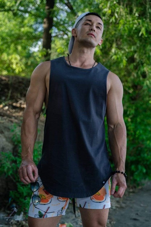 YoungLA 308 Muscle Tanks Coal | 0327196-CY