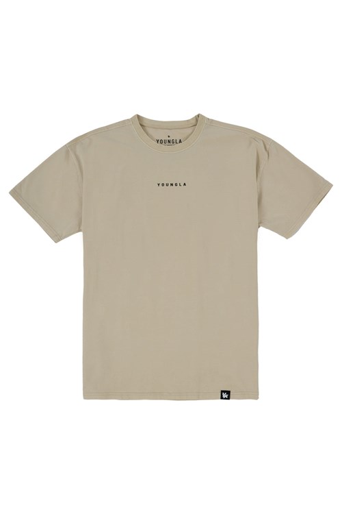 YoungLA 401 Essential Jacked Tees Lichtturkoois | 5062179-HK