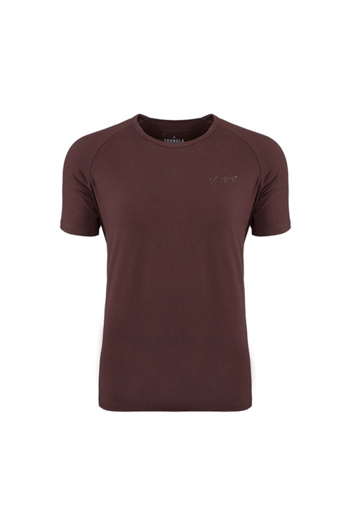 YoungLA 422 Fitted Delt Tee Bruin | 7524381-OI