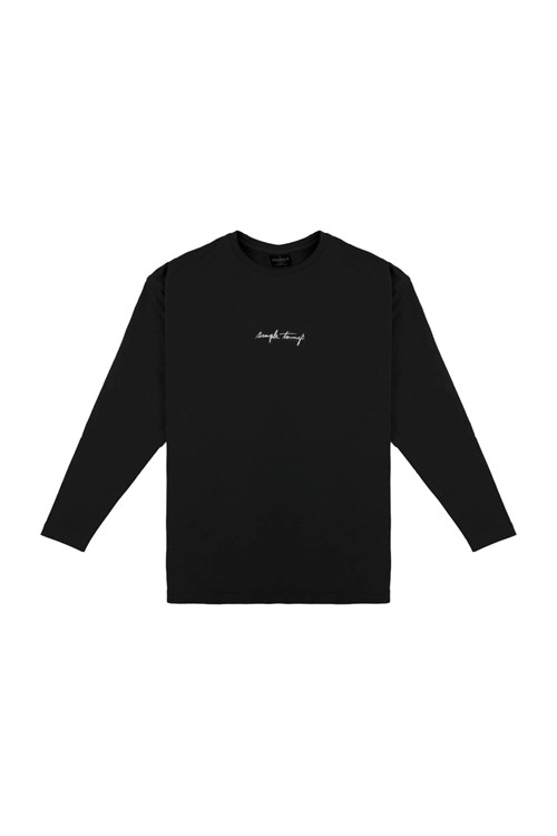 YoungLA 427 Simple Things Long Sleeve Shirt Zwart | 9712480-DU