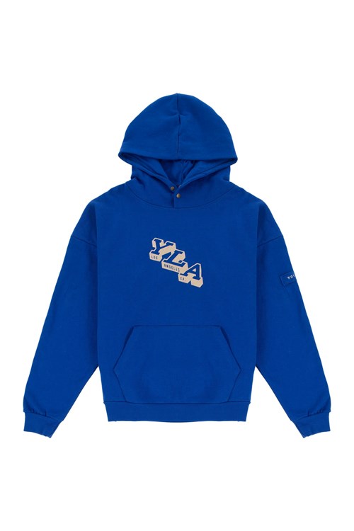 YoungLA 551 Campus Hoodies Koningsblauw Blauw | 7052931-UI