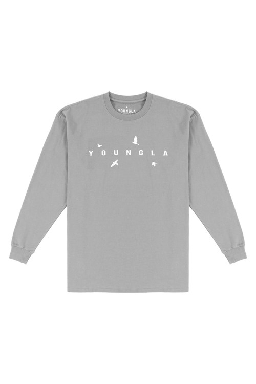 YoungLA 811 Liberty Long Sleeves Grijs | 6579438-HN